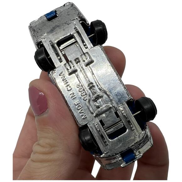 Custom Blue Die-Cast Muscle Car with Graphics – Vintage Style - Picture 7 of 8